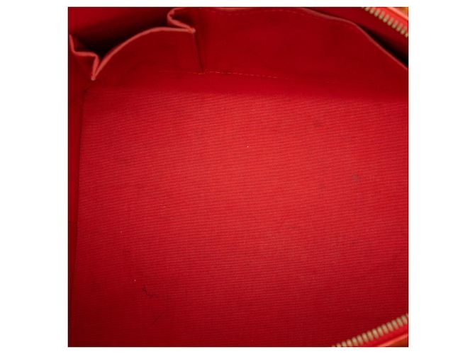 Louis Vuitton Red Monogram Vernis Bellevue PM Rosso - vista 4