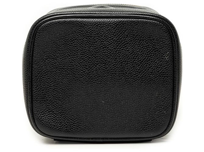 Trousse de maquillage Chanel Black CC Caviar Vanity Case Noir - vue 3