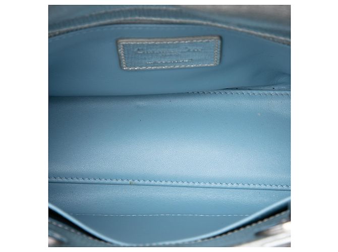 Dior Silver Small Metallic Lambskin Cannage My ABCDior Lady Dior Argento - vista 4