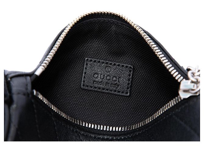 Borsa a spalla cilindrica Mini Blondie in pelle nera Gucci Nero - vista 5