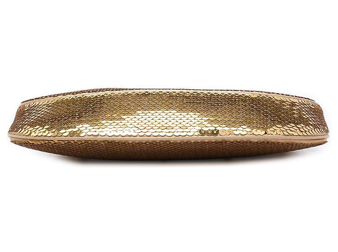 Borsa a tracolla Cleo in raso con paillettes dorate Prada D'oro - vista 3