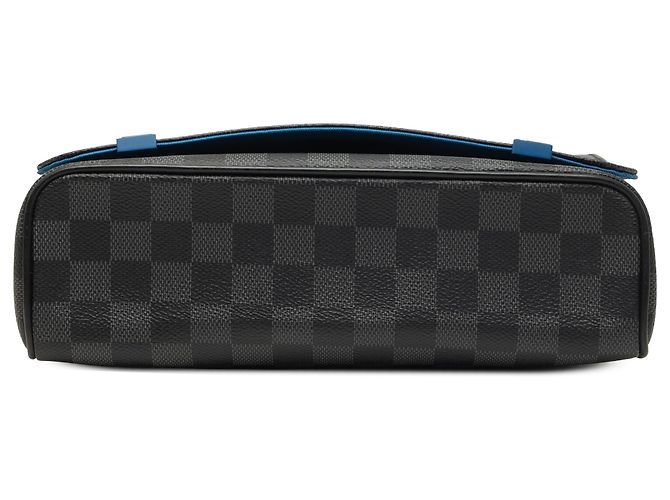 Louis Vuitton Black Damier Graphite District NM PM Nero - vista 3
