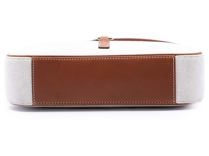 Saint Laurent Le 5 a 7 in tela bianca e pelle Bianco - vista 3
