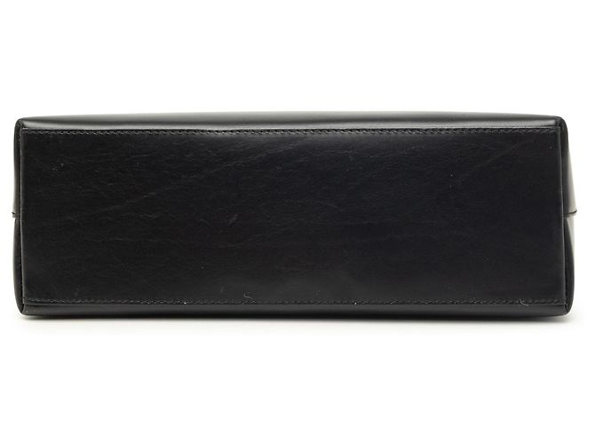 Bamboo Borsa Satchel Gucci in pelle di vitello nera con bambù Nero - vista 3