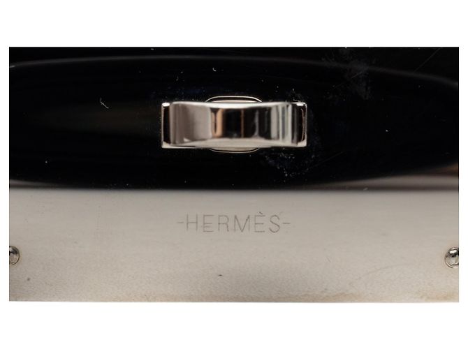 Bracciale Hermès Kelly Extreme Dog in pelle Epsom Orange e Palladium - vista 4