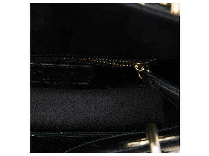 Dior Gold Mini Satin Sequin Gradient Lady Dior Dourado - vista 4