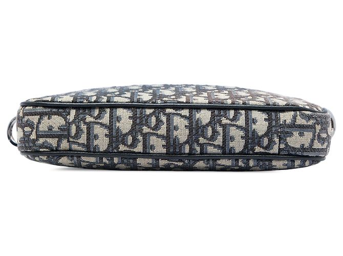 borsetta tripla Saddle in tela Oblique blu Dior Blu navy - vista 3