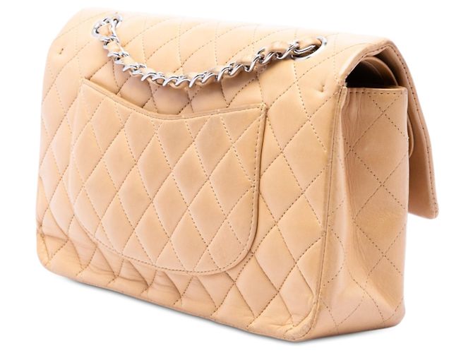 Chanel Beige Medium Classic Lambskin Double Flap - vista 2