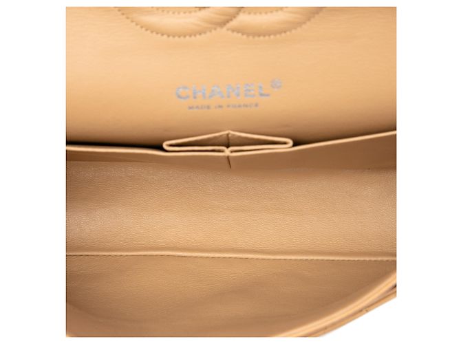 Chanel Beige Medium Classic Lambskin Double Flap - vista 4