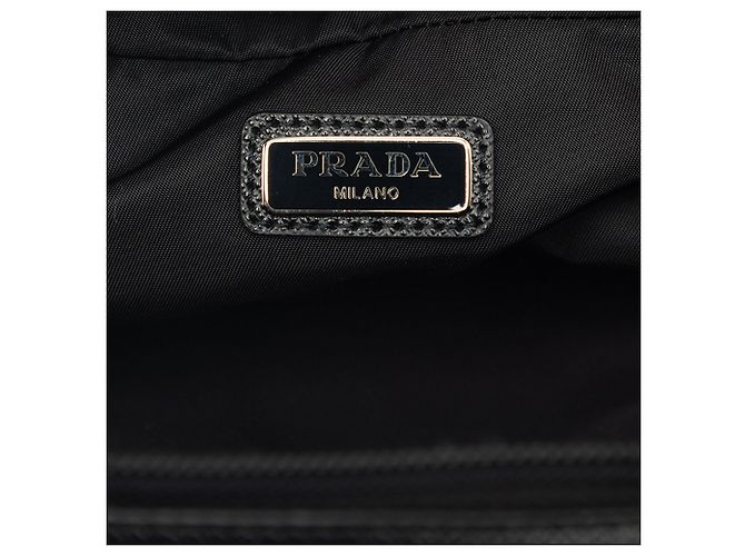 Prada Tessuto-Etui mit schwarzem Saffiano-Besatz - Ansicht 5