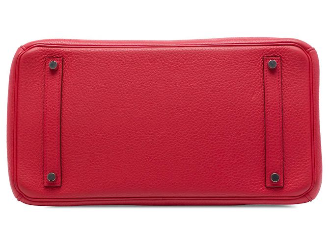 Hermès Red Clemence Birkin Retourne 35 Rosso - vista 3