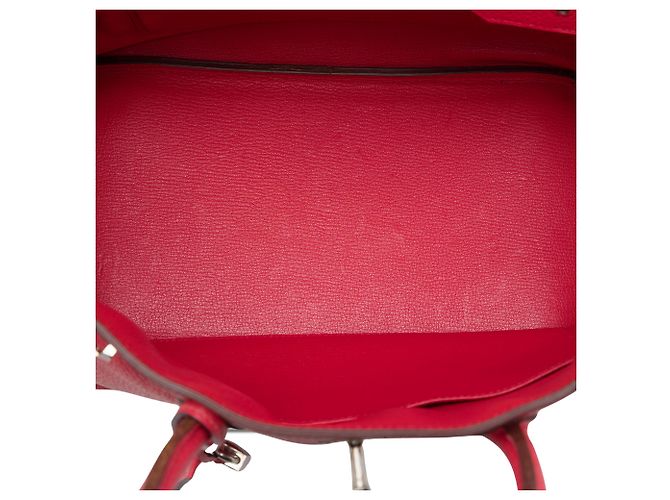 Hermès Red Clemence Birkin Retourne 35 Rosso - vista 4