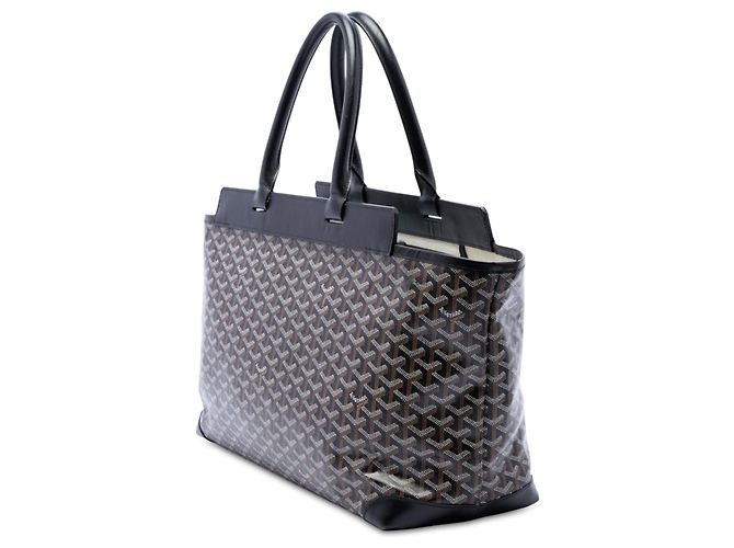 Goyard Black Goyardine Bellechasse MM Negro - vista 2