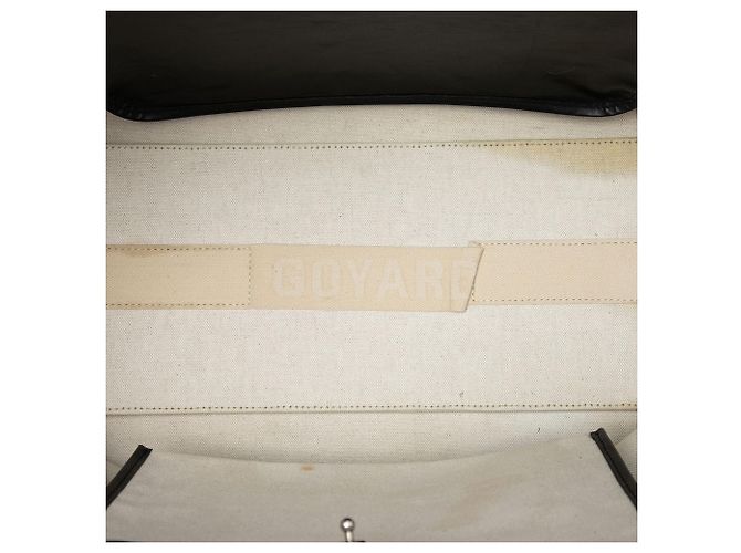 Goyard Black Goyardine Bellechasse MM Negro - vista 4