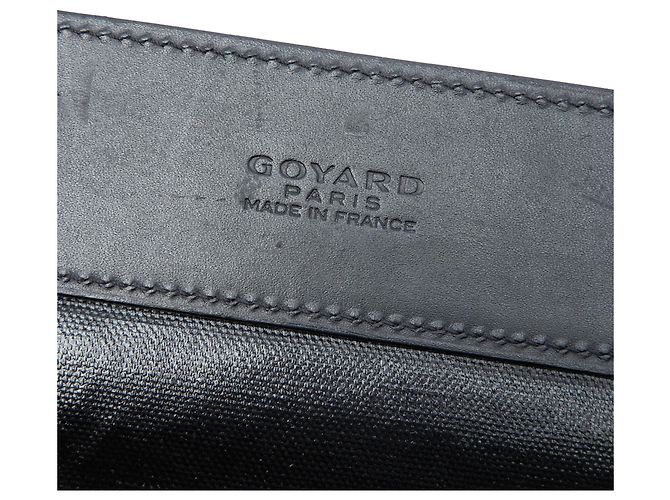 Goyard Black Goyardine Bellechasse MM Negro - vista 5