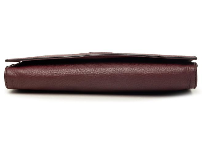 Clutch Gucci Soho Disco in pelle di vitello rossa Rosso Bordò - vista 3