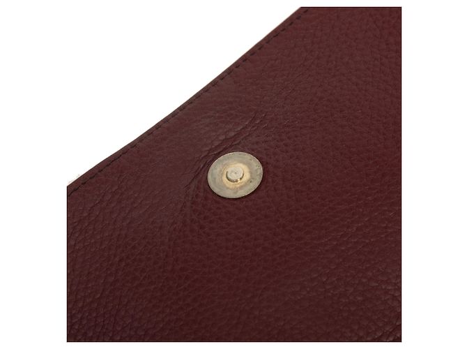 Clutch Gucci Soho Disco in pelle di vitello rossa Rosso Bordò - vista 8