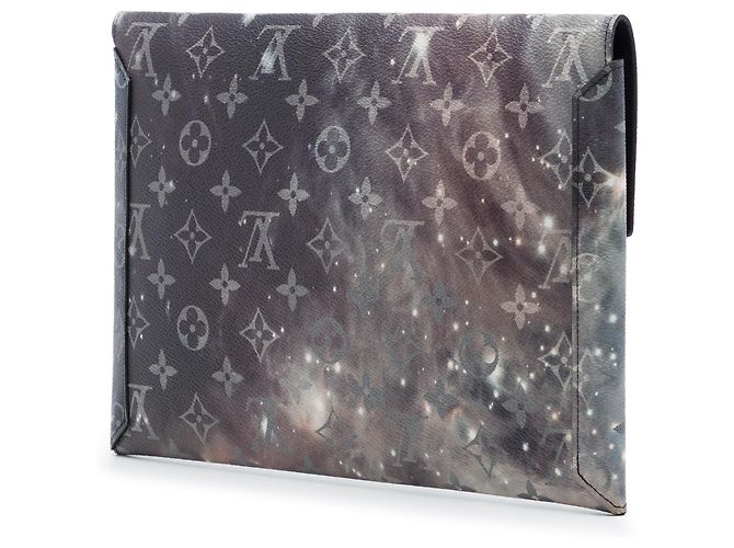 Louis Vuitton Black Monogram Galaxy Alpha Pochette GM Nero - vista 2