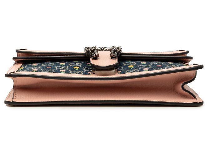 Borsa a tracolla Dionysus in denim GG blu edizione limitata Medium con ricami floreali Gucci - vista 3