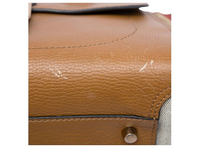 Borsa Harcourt Burberry in pelle marrone e tela House Check - vista 6