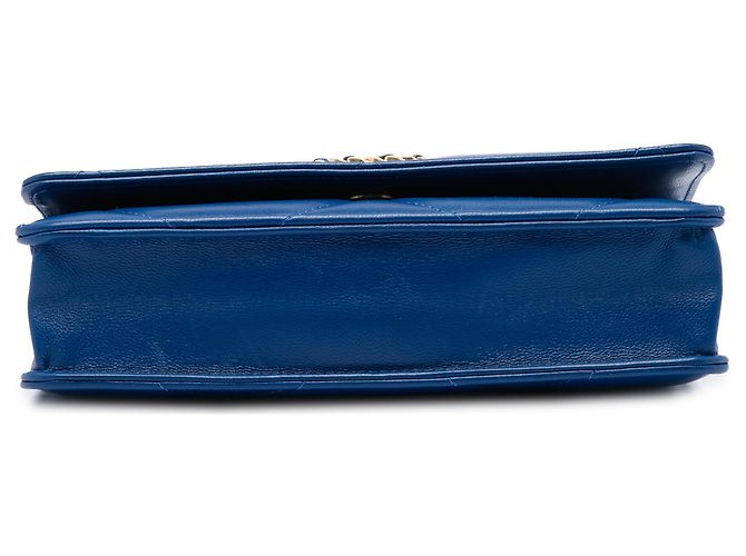 Chanel Blue Quilted Lambskin 19 Wallet On Chain - Ansicht 3