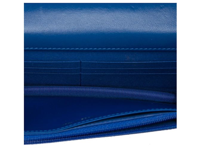 Chanel Blue Quilted Lambskin 19 Wallet On Chain - Ansicht 4