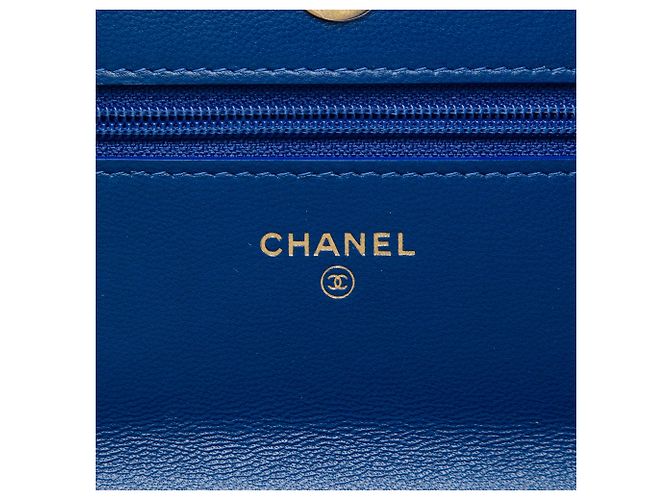 Chanel Blue Quilted Lambskin 19 Wallet On Chain - Ansicht 5