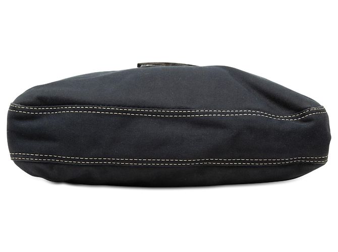 Baguette Fendi Blue Canvas FF Marble Mamma Forever Blu navy - vista 3