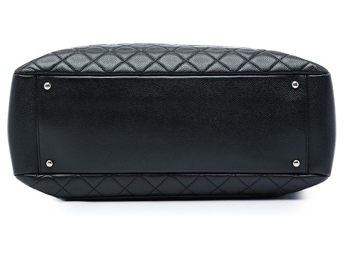 Chanel Black Caviar Grand Shopping Tote XL Nero - vista 3