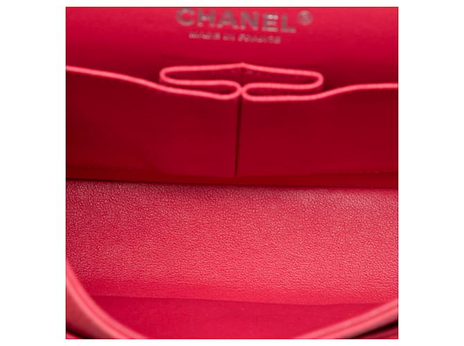 Chanel Red Medium Classic Caviar Double Flap Rosso - vista 4