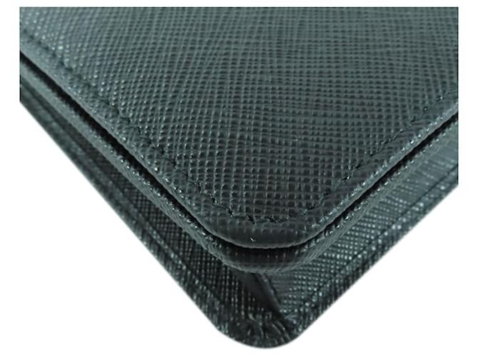 Prada Mini Borsa a Tracolla Saffiano Nera Nero - vista 8