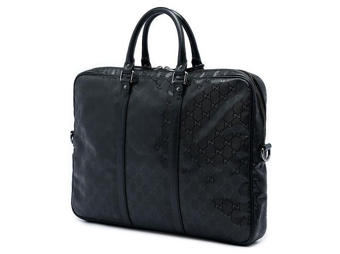 Borsa Business Gucci Nera Stampa GG Nero - vista 2