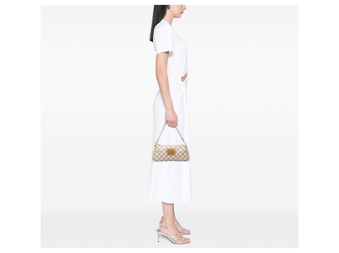 Louis Vuitton White Damier Azur Eva Bianco - vista 6
