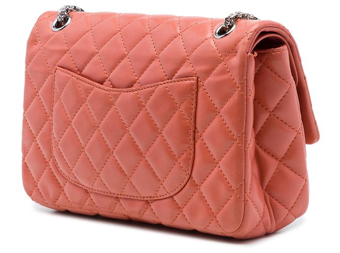 Chanel Orange Quilted Lambskin Reissue 2.55 Double Flap 226 Arancione Pesca - vista 2