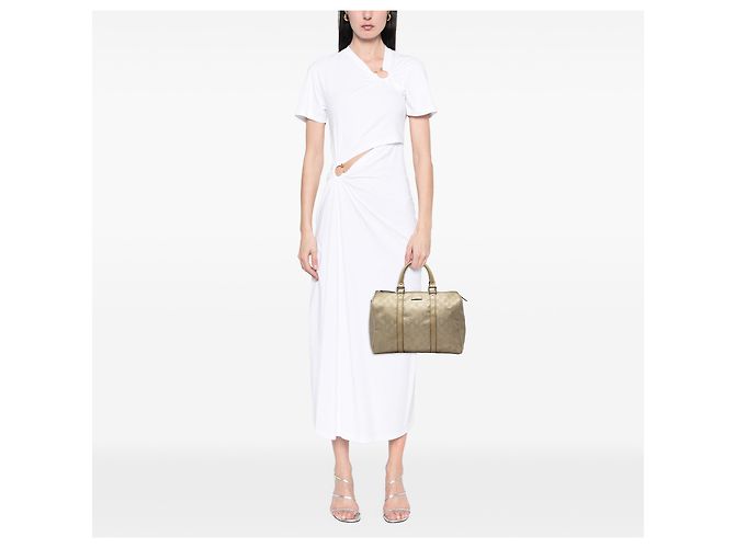 Borsa Gucci Joy Boston Media Stampa GG Oro D'oro - vista 5
