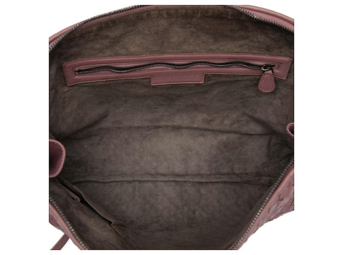 Bottega Veneta Borsa a tracolla Large Nappa Intrecciato Nodini Rosa - vista 4