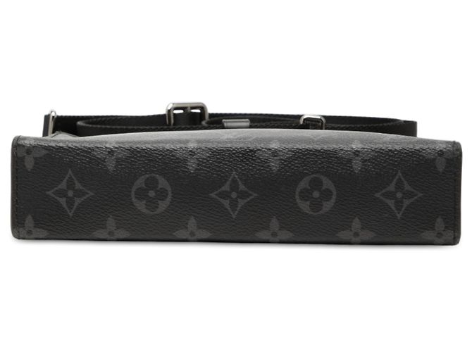 Louis Vuitton Portafoglio Gaston Wearable Monogram Eclipse Nero - vista 3