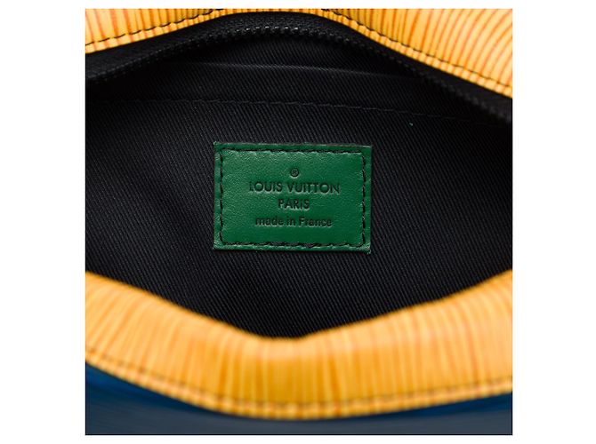 Louis Vuitton Blue Epi Mini Soft Trunk - vista 5