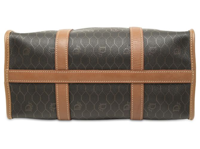 Dior Boston Bag aus beschichtetem Canvas mit schwarzem Wabenmuster - Ansicht 3