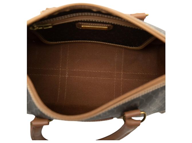 Dior Boston Bag aus beschichtetem Canvas mit schwarzem Wabenmuster - Ansicht 4