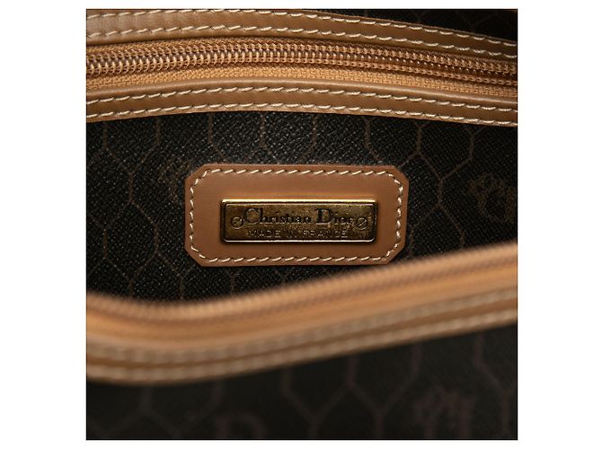 Dior Boston Bag aus beschichtetem Canvas mit schwarzem Wabenmuster - Ansicht 5