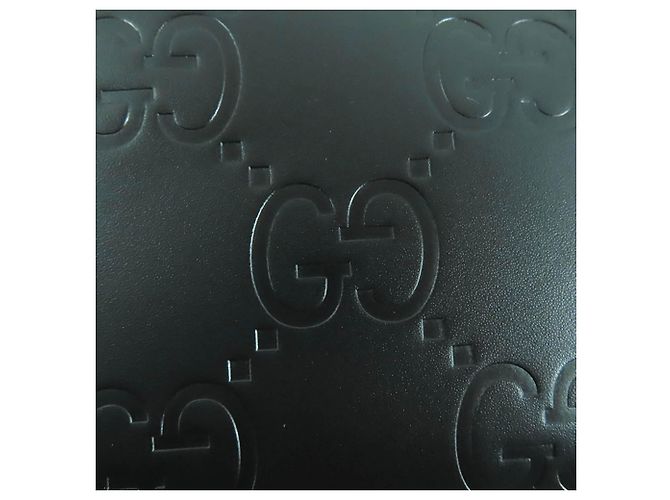 Borsa Satchel Gucci Super Mini in pelle di vitello nera con logo GG impresso Nero - vista 8