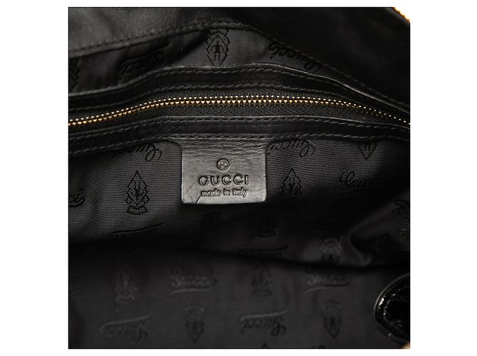 Borsa Gucci Hysteria in vernice nera Nero - vista 5