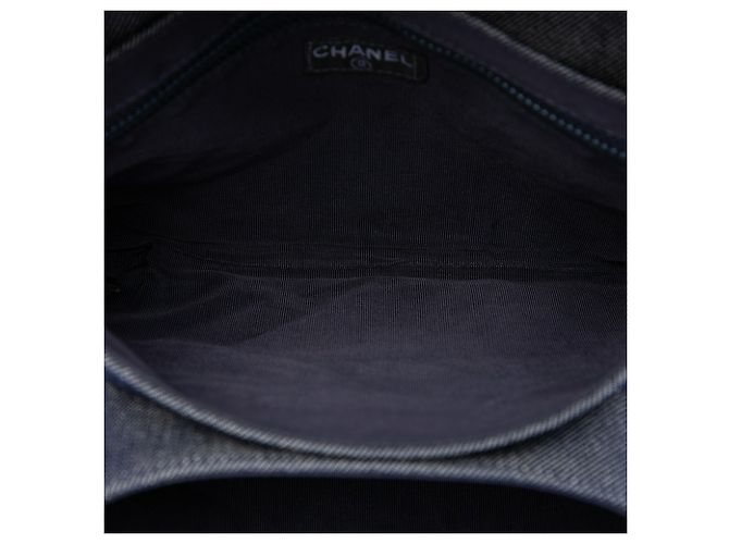 Chanel Blue Chocolate Bar Denim Reissue 2.55 Flap Azul - vista 4