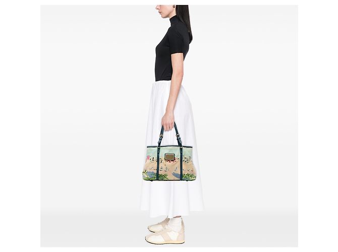 Louis Vuitton Blue Ailleurs Cabas Promenade PM Blu chiaro - vista 6