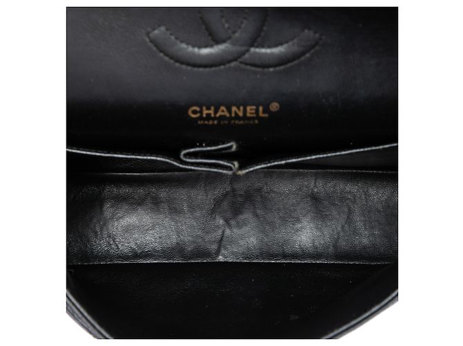 Chanel Black Medium Classic Caviar Double Flap Nero - vista 4