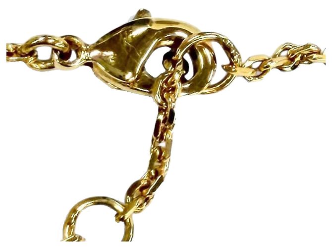 Bracciale Clair D Lune Dior Gold Placcato Oro Cristalli e Perle Finte D'oro - vista 5