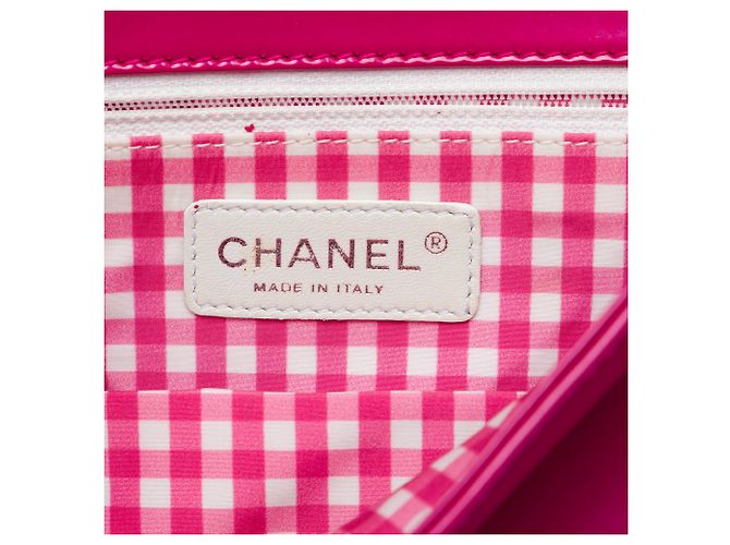 Chanel Pink CC Patent Lipstick Ligne Flap Rosa - vista 5