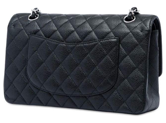 Chanel Black Medium Classic Caviar Double Flap Negro - vista 2