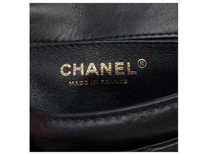 Borsa cintura Chanel Reissue 2.55 con patta in vitello matelassé nero - vista 5
